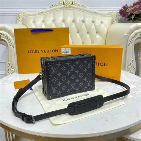 louis vuitton black and grey clutch bag